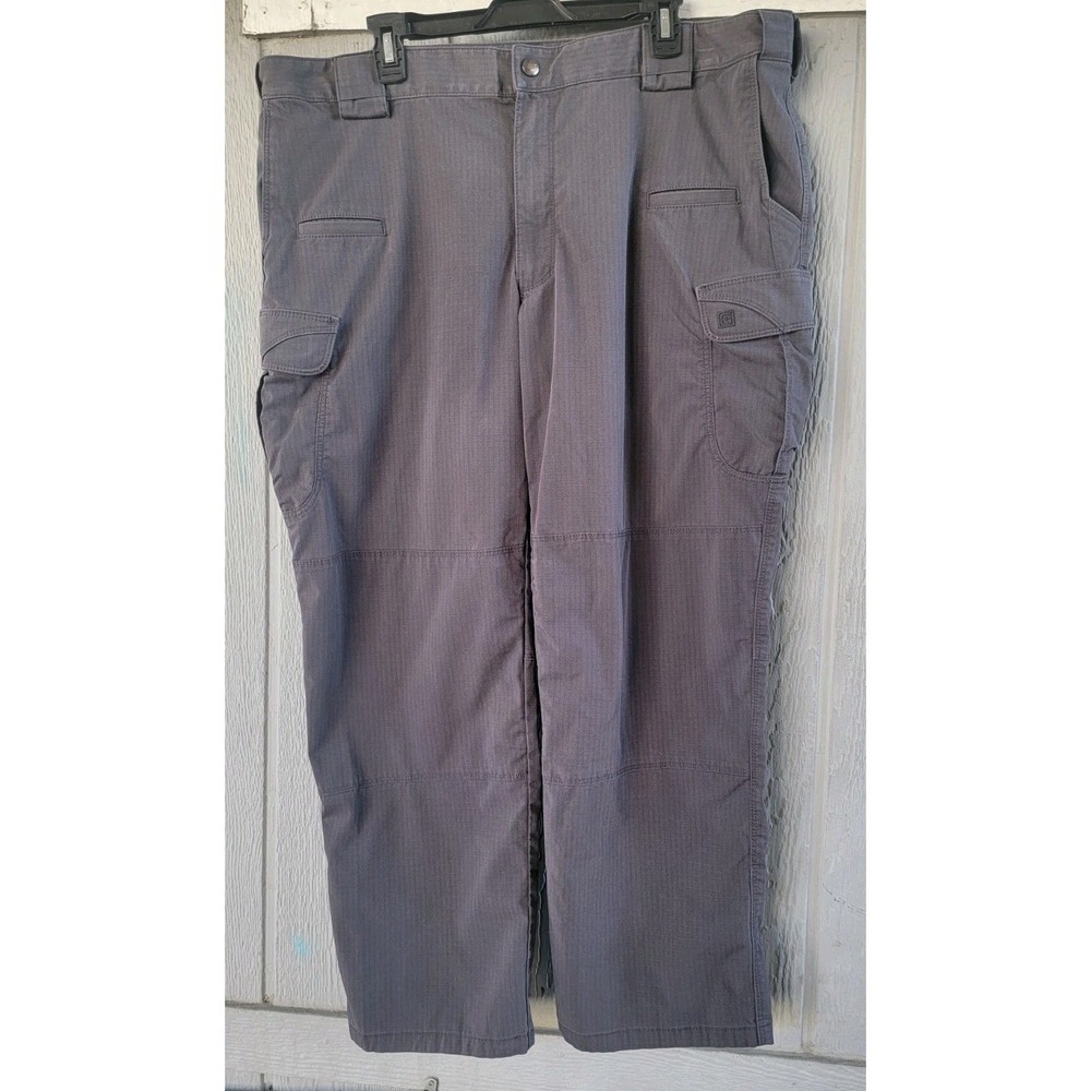 5.11 511 Tactical Pants Men 42x30 Gray Cargo Ripstop Fast‎ Tac Urban Hike Fish - Picture 7 of 9